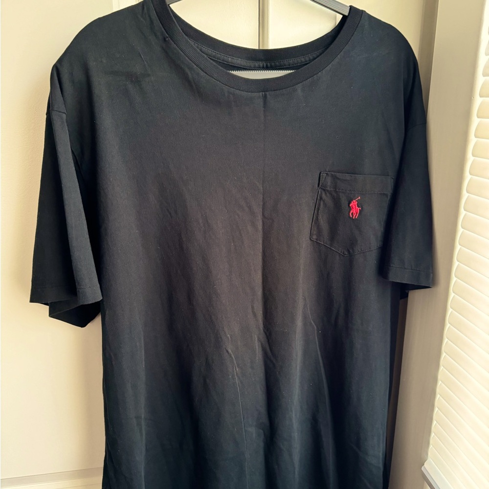 Polo Ralph Lauren Black Pocket T-Shirt Size XL